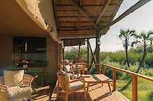 Terrasse im Kisima Ngeda Camp