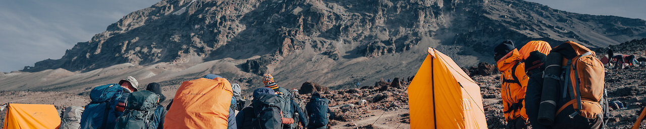 Die Wanderer brechen auf zur letzten Etappe