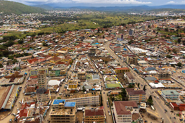 Luftaufnahme von Iringa