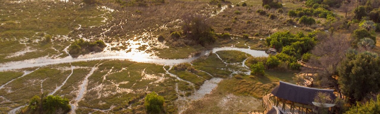 Camp Okavango Vogelperspektive Botswana