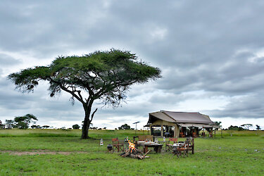 Außenansicht auf das Pumzika Luxury Safari Camp