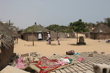 Dorf von Foulani Nomaden im Senegal