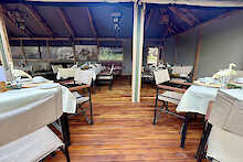 Tansania Tarangire View Camp Zelt Restaurant Bereich