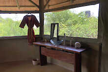 Kasenyi Safari Camp Zelt Cottage Waschtisch