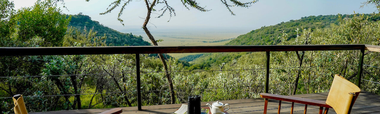 Im Mara Elatia Camp mit Ausblick auf die Massai-Mara-Nationalpark