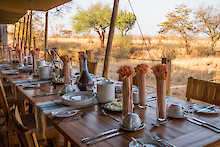 Speisen mit Blick auf den Tarangire-Nationalpark