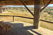 Blick von der privaten Terrasse in die weite Landschaft