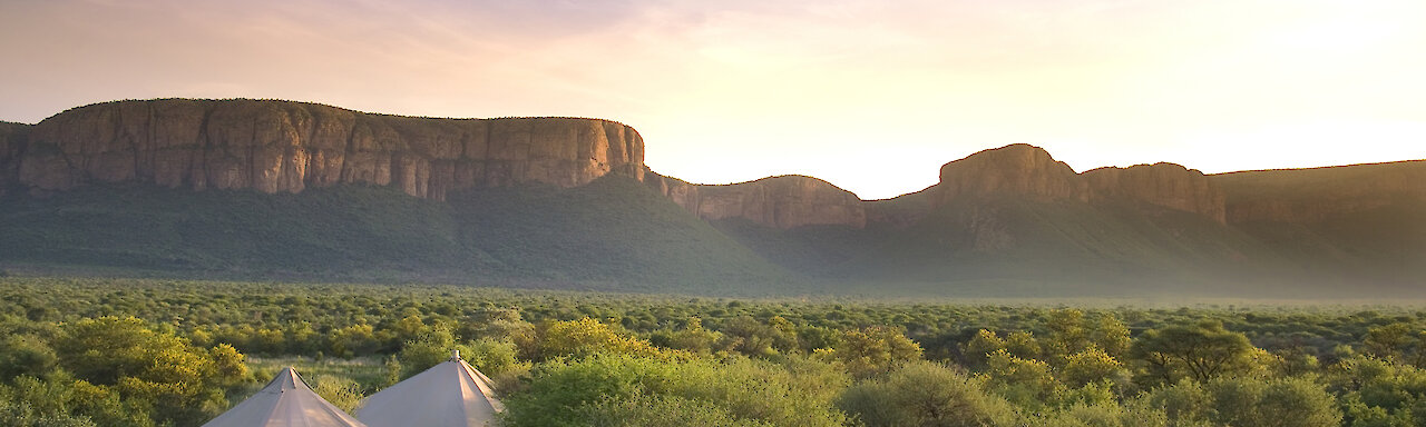 Blick auf den Tafelberg von Marataba Safari Lodge