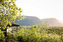 Blick von der Marataba Mountain Lodge ins Grüne