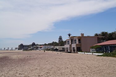 Häuser am Strand von Swakopmund