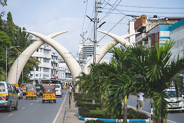 Straße in Mombasa