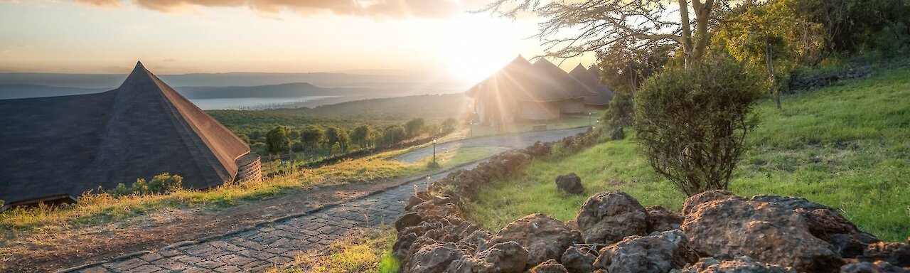 Sonnenaufgang bei der Lake Nakuru Sopa Lodge