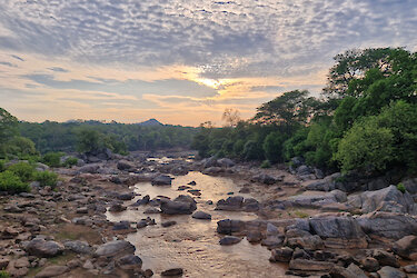 Flusslauf im Majete-Wildreservat