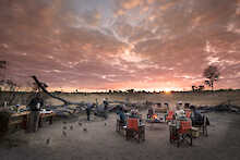 African Bush Camp Somalisa Expedition Sonnenuntergang