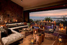 African Bush Camp Bumi Hills Safari Lodge Lounge mit Blick auf Lake Kariba