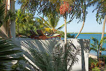 Peponi Hotel Blick auf Terrasse