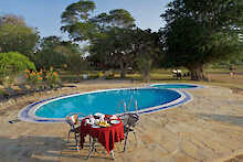 Ashnil Aruba Lodge Frühstück am Pool