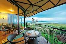 Balkon in der Lake Nakuru Sopa Lodge