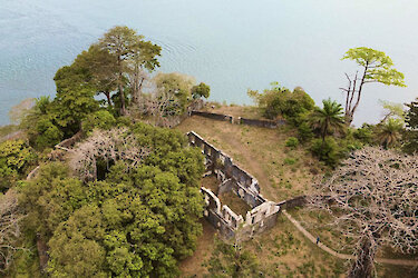 Alte Ruine auf Bunce Island