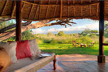 Elewana Tortilis Camp Amboseli private House Terrasse
