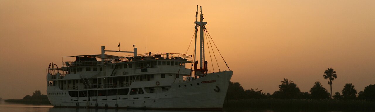 Kreuzfahrt Bou El Mogdad auf dem Senegal-Fluss - Sonnenuntergang