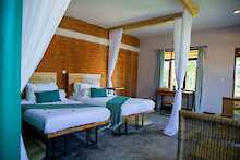 Martinas Retreat Zimmer mit zwei Einzelbetten