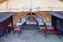 ThornTree Camp Blick ins Zelt