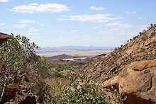 Blick vom Brandberg in die Landschaft