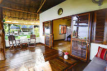 Private Terrasse am Zimmer