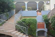 Treppe zum Eingang