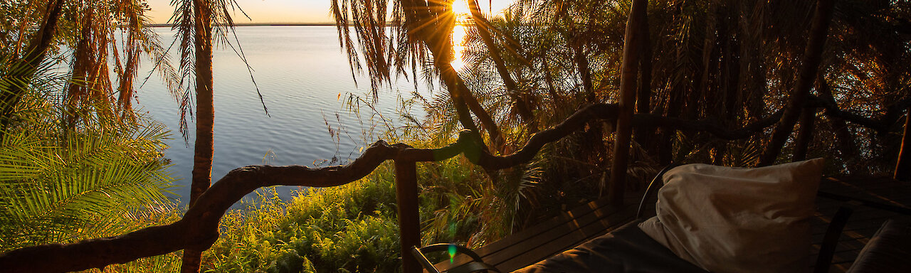 Sonnenuntergang über der Lagune