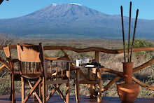 Blick auf den Blick auf den Kilimandjaro