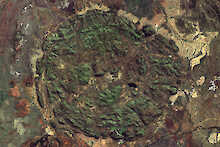 Satellitenbild des Pilanesberg-Nationalparks