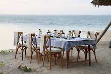Abendessen am Strand