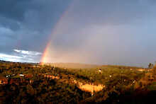 Blick auf Rift Valley und Sipi Falls