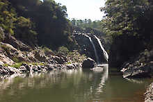 Wasserfall im Mantenga-Naturreservat