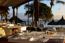 Gedeckter Tisch im Stars-Restaurant