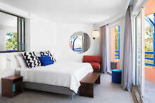 Schlafzimmer mit Balkon