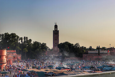 Sonnenuntergang über Marrakesch