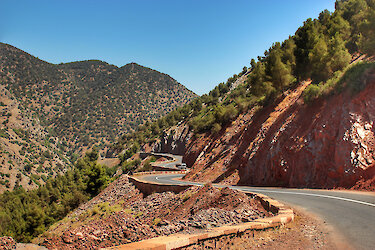 Straße im Atlasgebirge