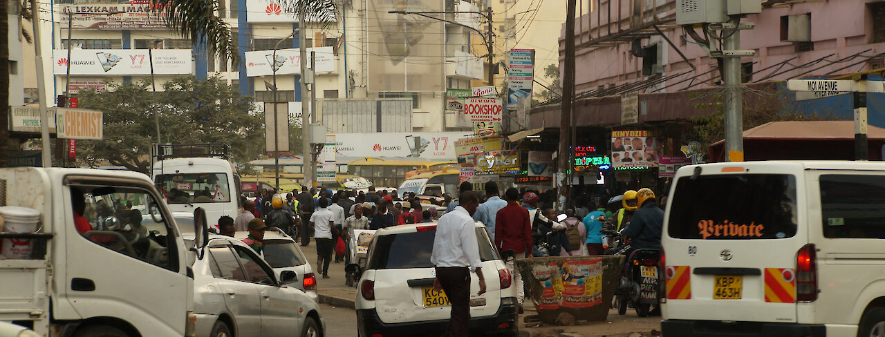 Straßenszene in Nairobi