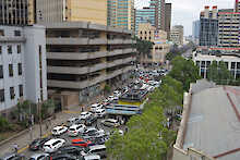 Straßenverkehr in Nairobi