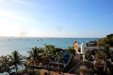 Blick auf den Indischen Ozean in Dar-es-Salaam