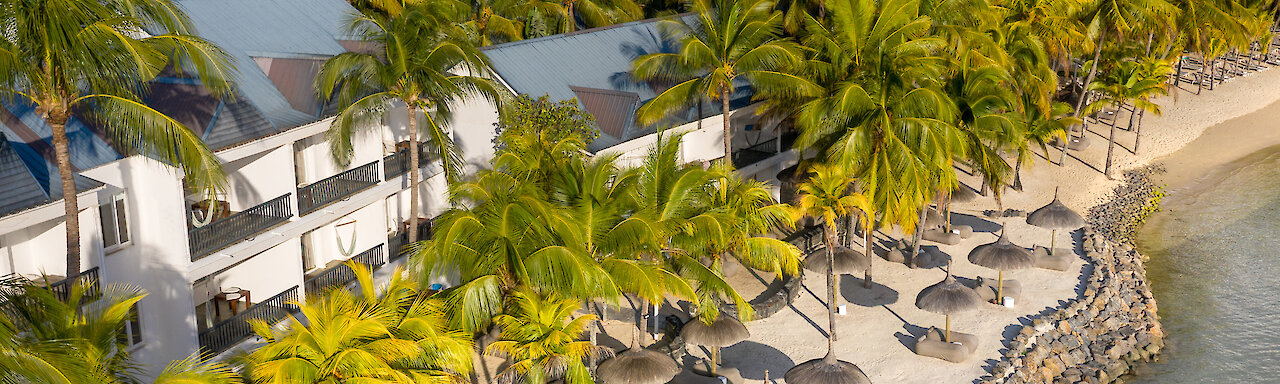 Luftaufnahme vom Strand