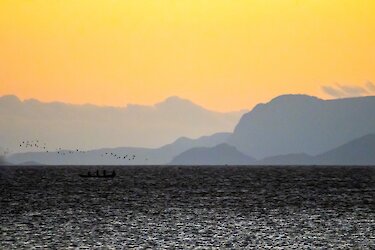Sonnenuntergang am Eyasisee