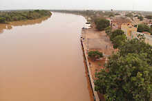 Senegal-Fluss von oben