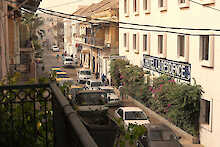 Blick auf Straße vom Hotel La Residence