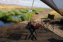 Kaffee am Morgen am Lake Natron Camp