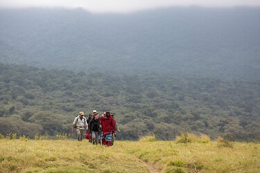 Wanderung in den Empakai Krater