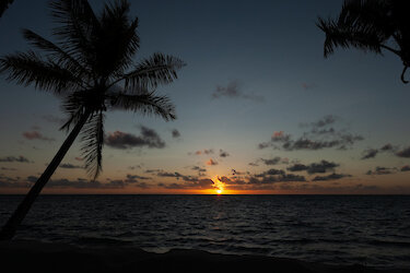 Sonnenuntergang über dem Meer
